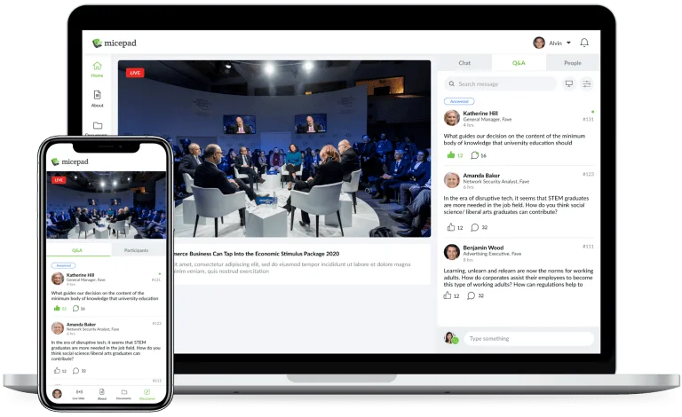 Virtual event platform