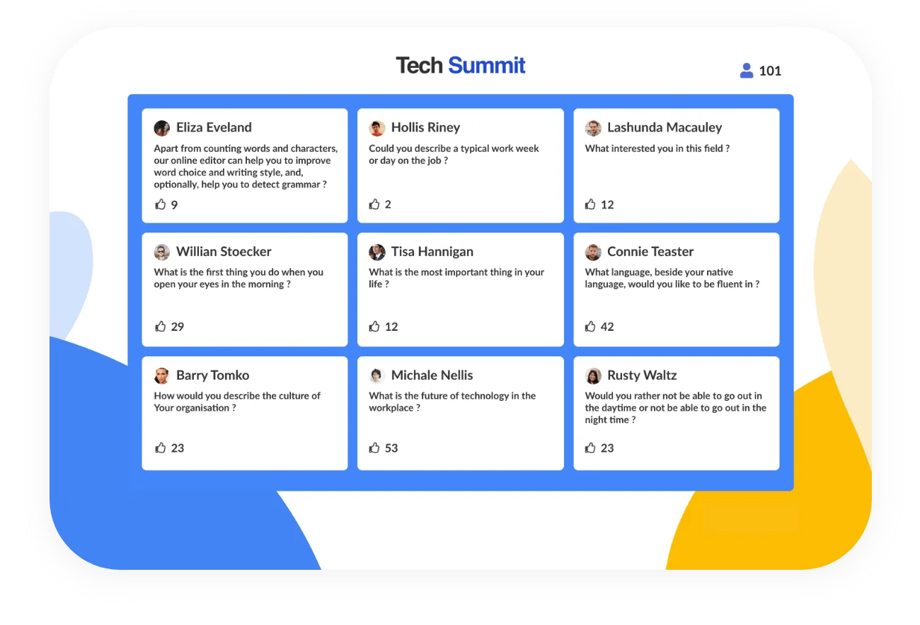 Mobile Event App - Show Your Audience The Top Questions​ - Micepad Singapore